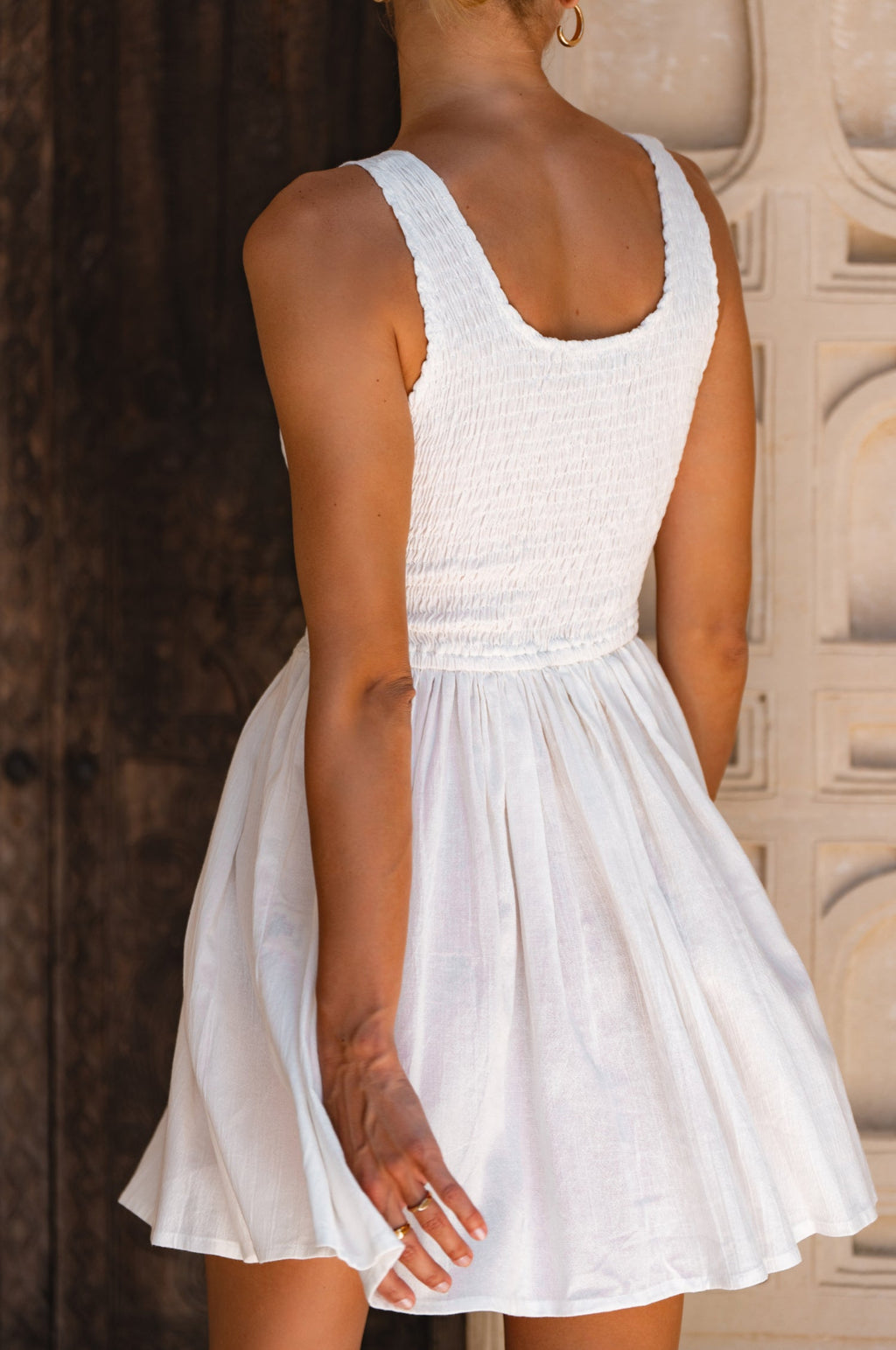 Lalita Linen Mini Dress-4