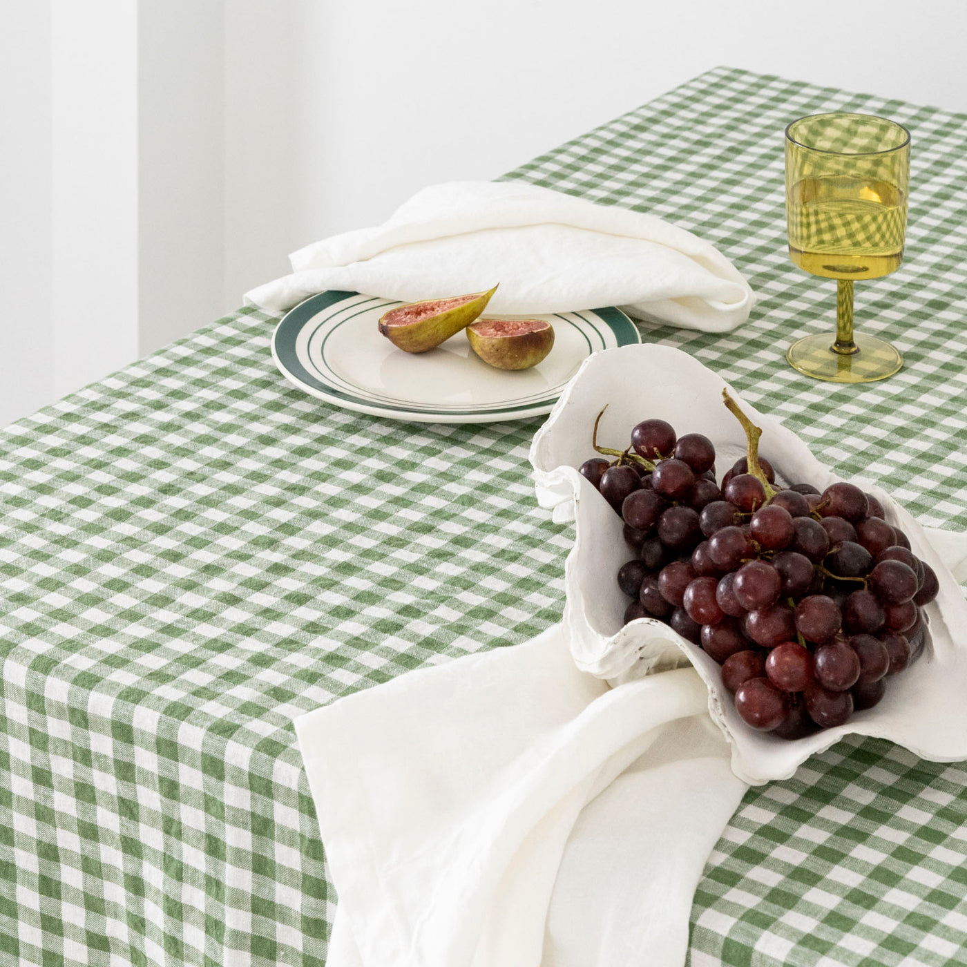 100% Linen Napkin Set Off White