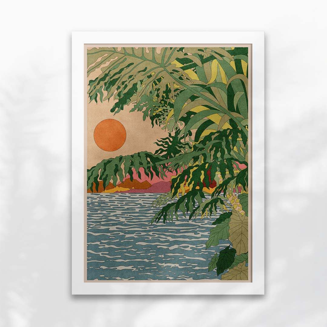 Orange Moon Art Print-6