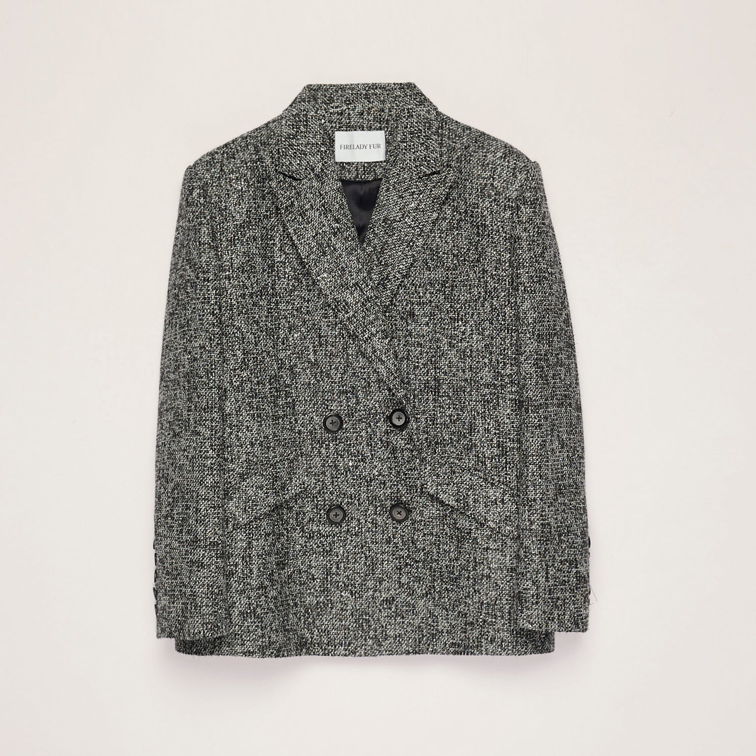 "Long Night Meteor" Limited Edition Italian Imported Yarn Fashionable Chanel Style Tweed Suit Jacket-5