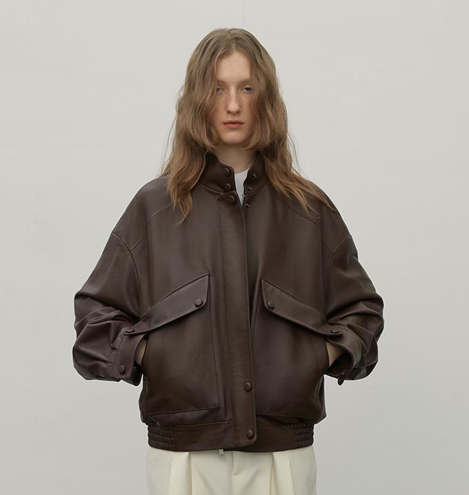 Fireladyfur Women's Genuine Sheep Leather Motorcycle Short Jacket "Loveless Muse"-0