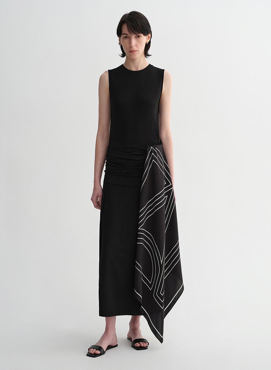 Ice silk wool blend dress with adjustable waistline, hip-flattering design, slim fit for a figure-slimming effect-5