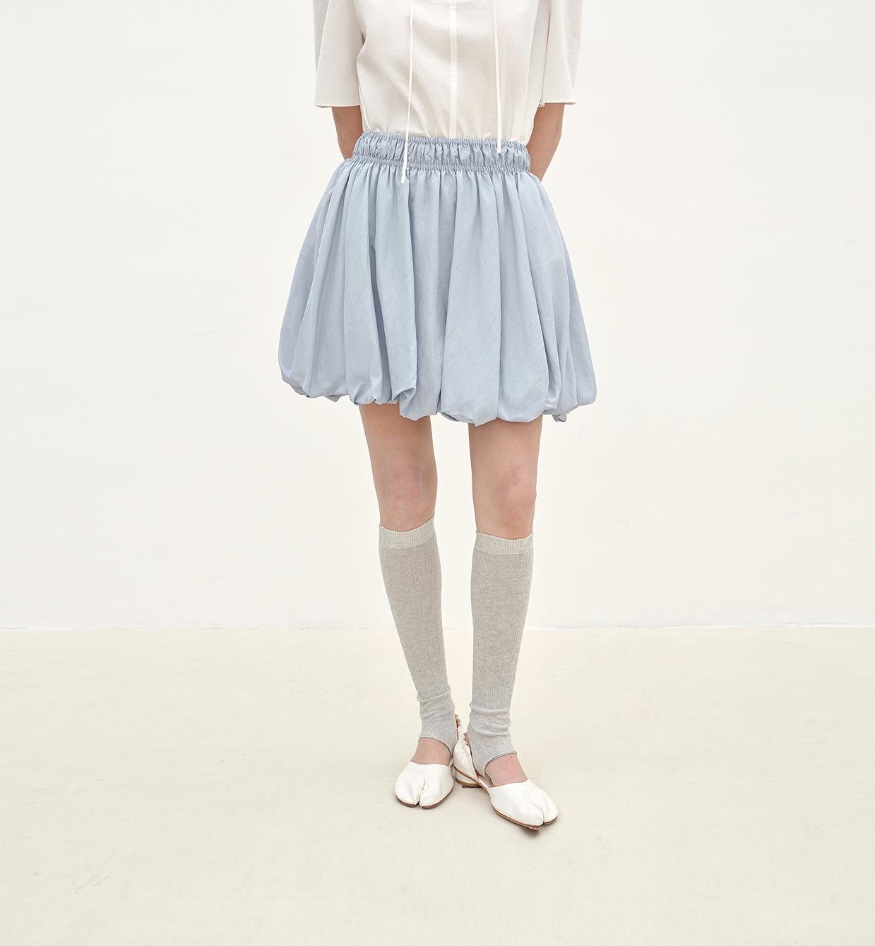 "Bubble Park" elastic waist three-dimensional flower bud new skirt-6