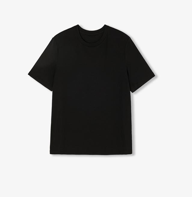 "Soft Cloud" 15.5mm cashmere loose and comfortable round neck versatile short-sleeved T-shirt for women-6