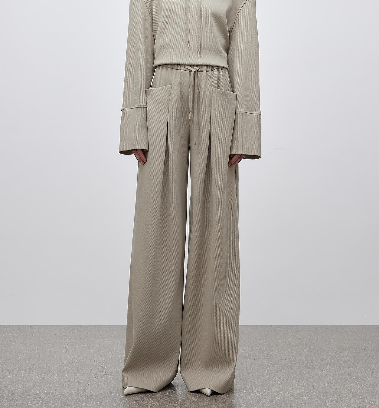 "Time Travel" Short Hooded Sweatshirt for Women, Sports Style Set, Autumn and Winter Casual Sweatpants with Straight-Leg and Draped Fit-6