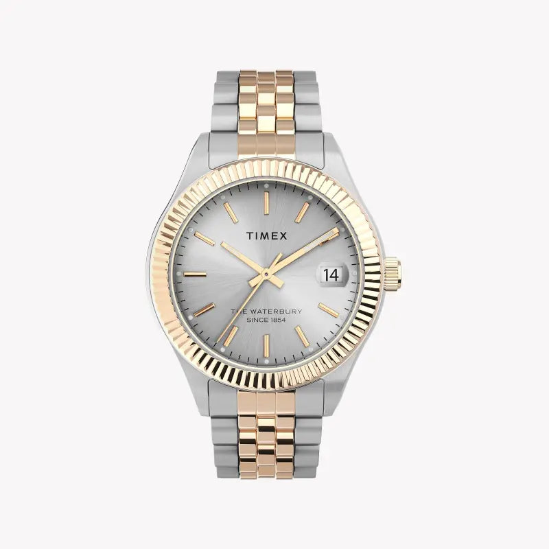 Timex Women's 2t Stainless Steel Watch, Silver Dial | Tw2t87000