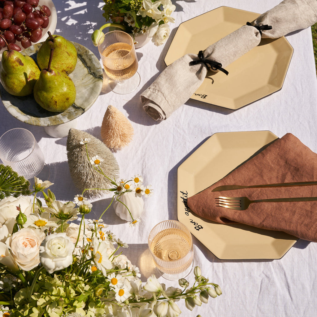 100% Linen Napkin Set Beige