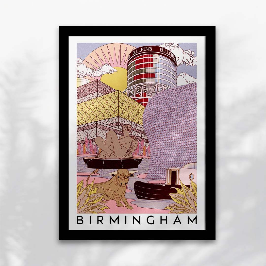 Birmingham Skyline Art Print-8