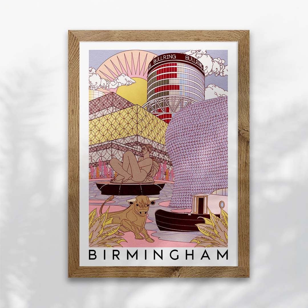 Birmingham Skyline Art Print-6