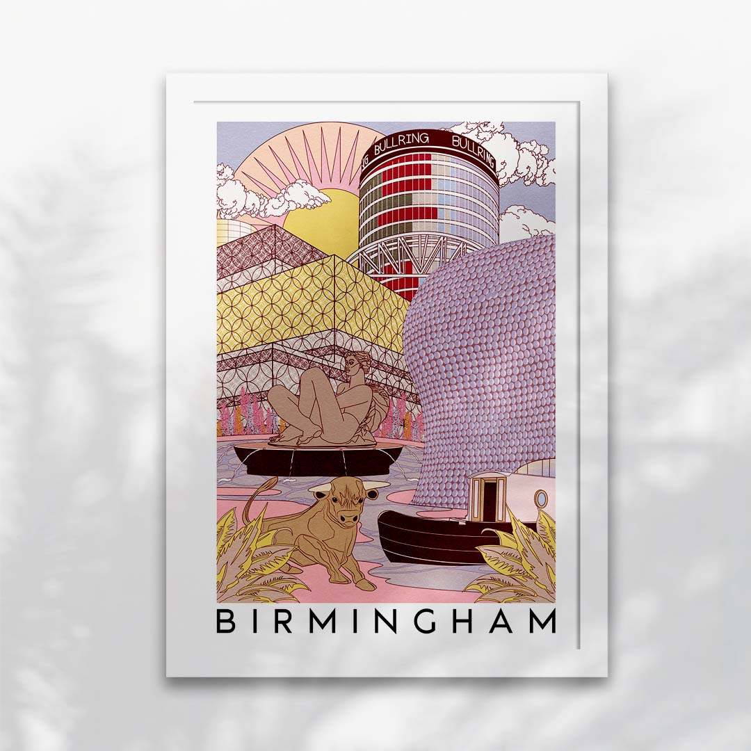 Birmingham Skyline Art Print-7