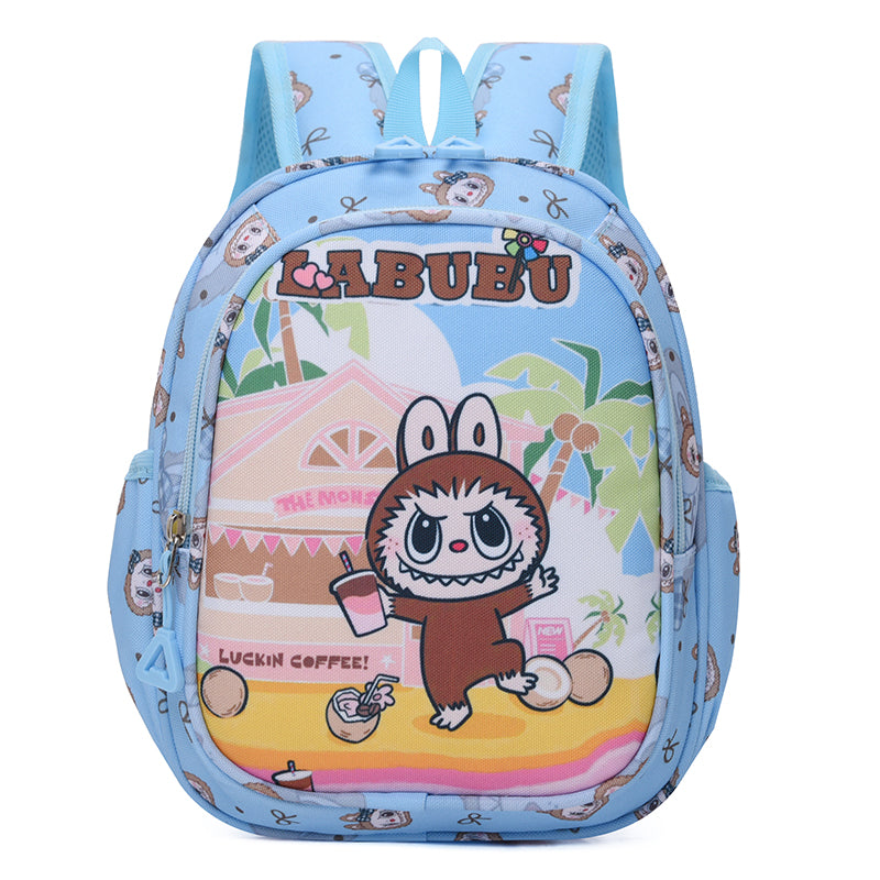 Fun Vacation Time Labubu Kids Backpack-1