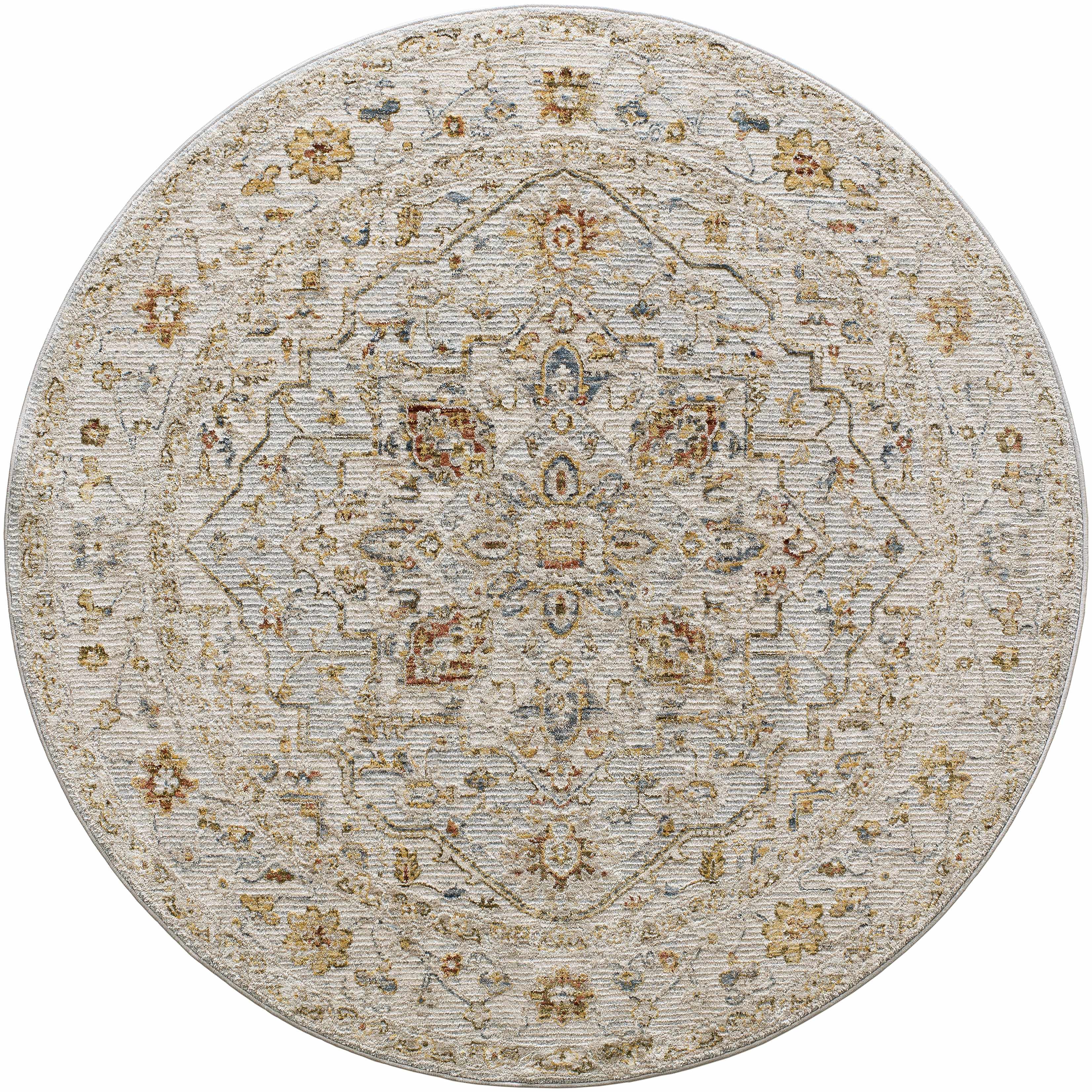 Huguley Floral Cream Luxe Rug-5