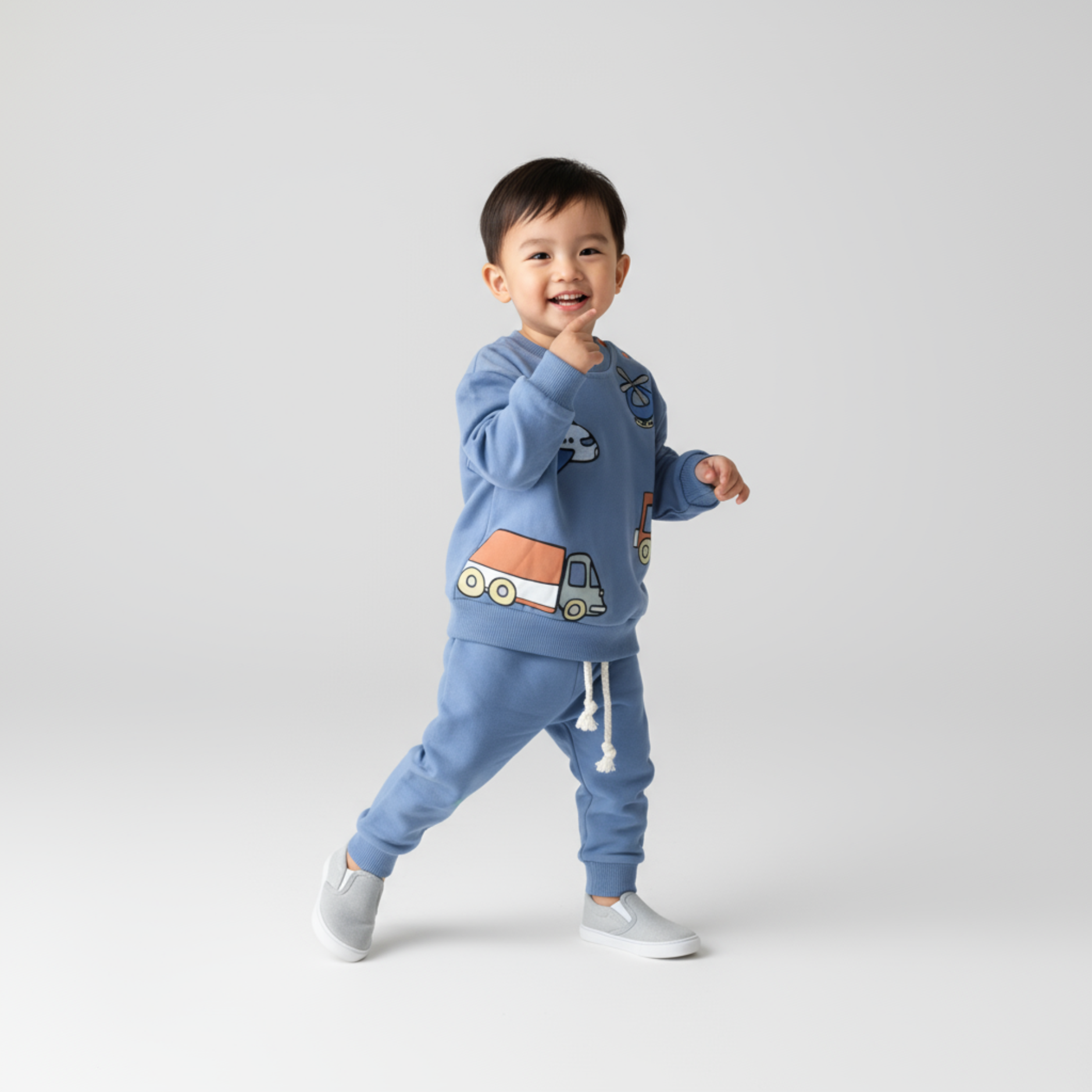 Travel Boy Cotton Joggers Set-1