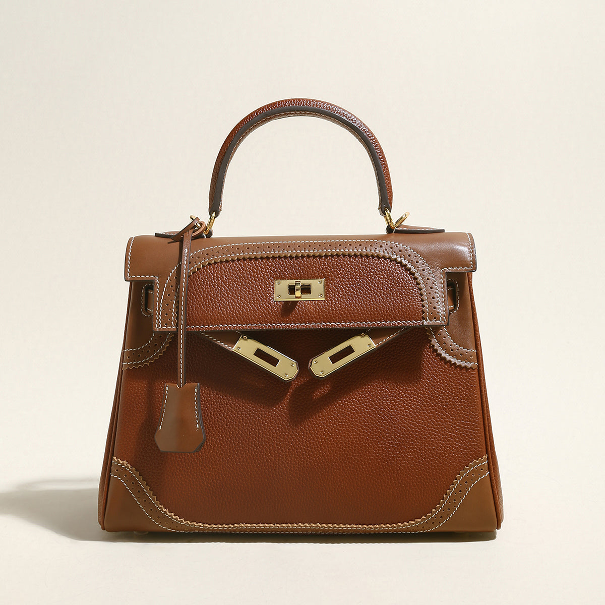 Los Altos Top Handle Leather Bag