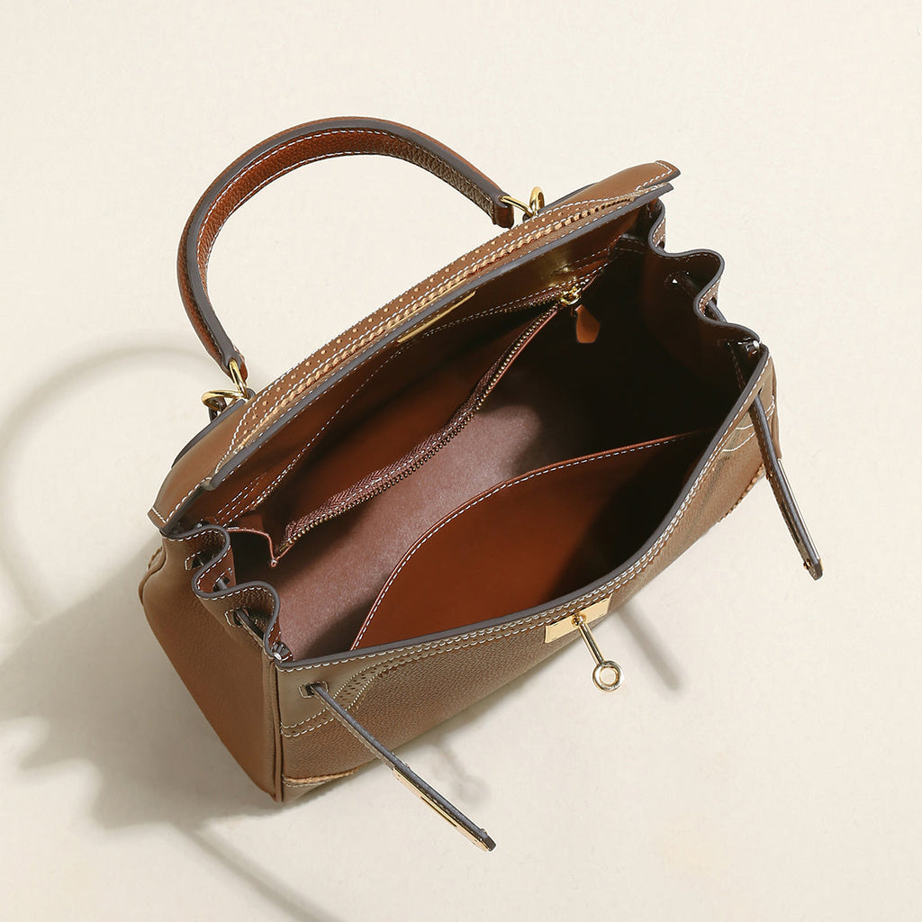 Los Altos Top Handle Leather Bag