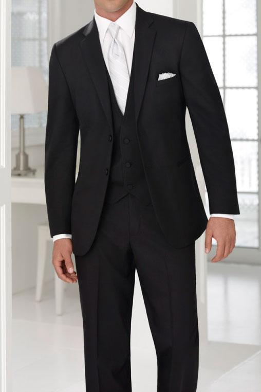 "Madison" Black Suit Jacket Notch (Separates)
