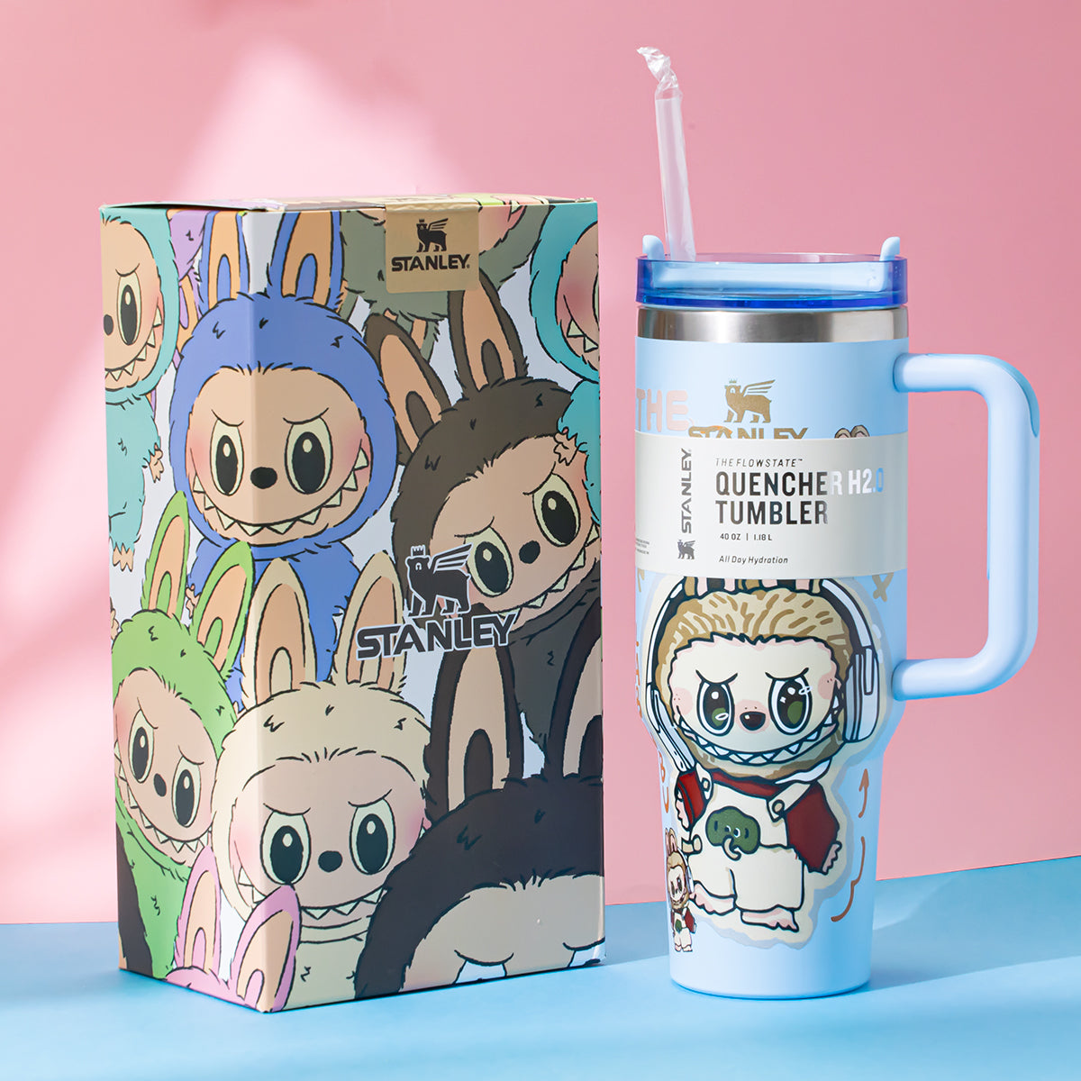 Stanley x Labubu Winter Blue Quencher H2O Tumbler [Limited Edition]-0