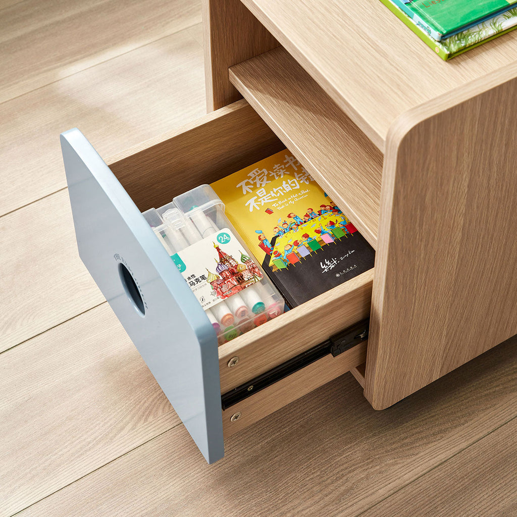 The Explorer Boy Blue Bedside Table