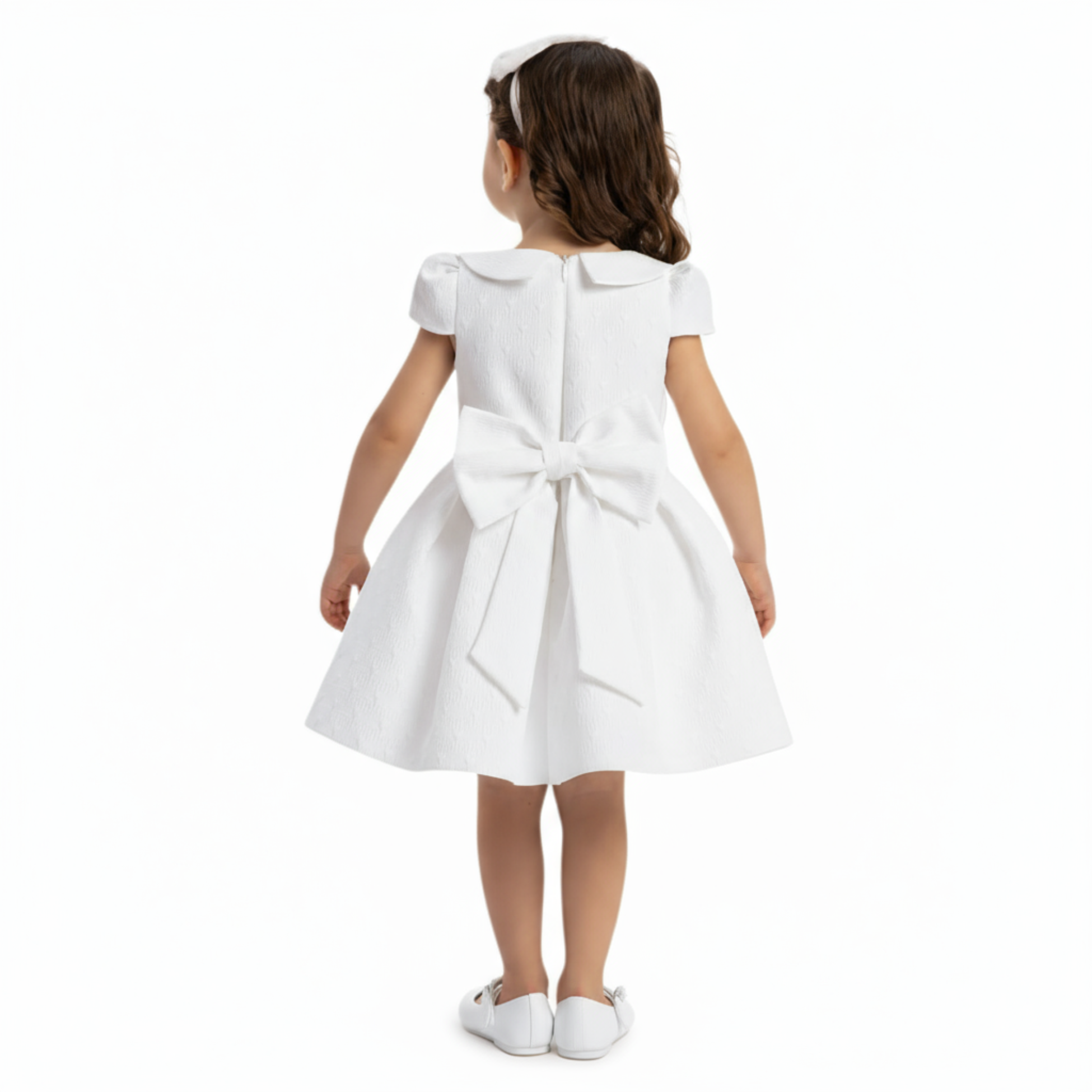 White Heart Baby Formal Dress-4